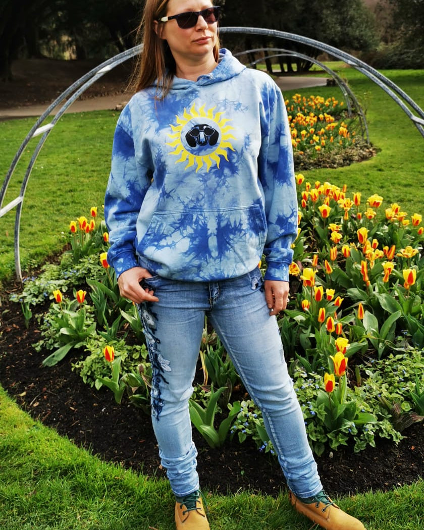 Back to the 60s/Back to the 90s Tie Dye Unisex Dachshund Hoodie