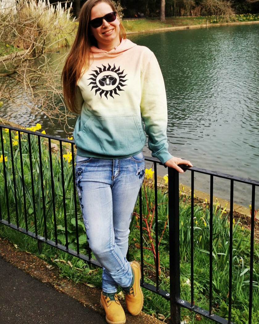 Back to the 60s/Back to the 90s Tie Dye Unisex Dachshund Hoodie
