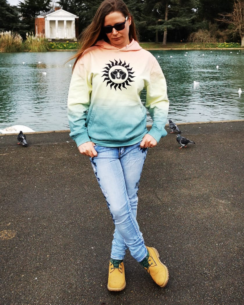 Back to the 60s/Back to the 90s Tie Dye Unisex Dachshund Hoodie