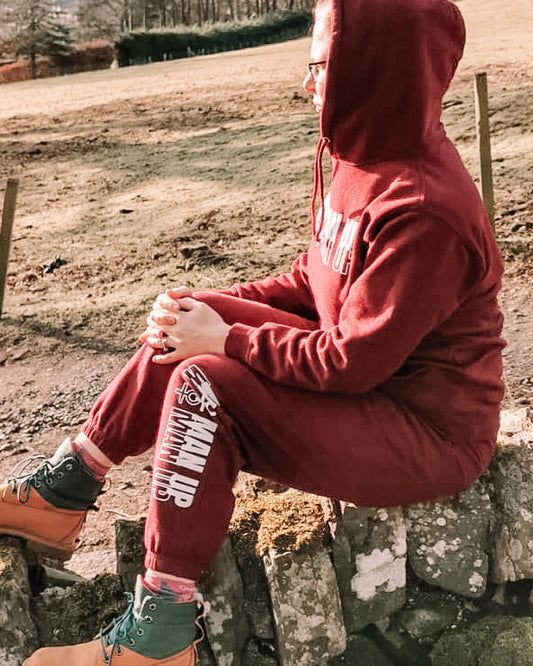 Hoodie and Bottom Set BURGUNDY