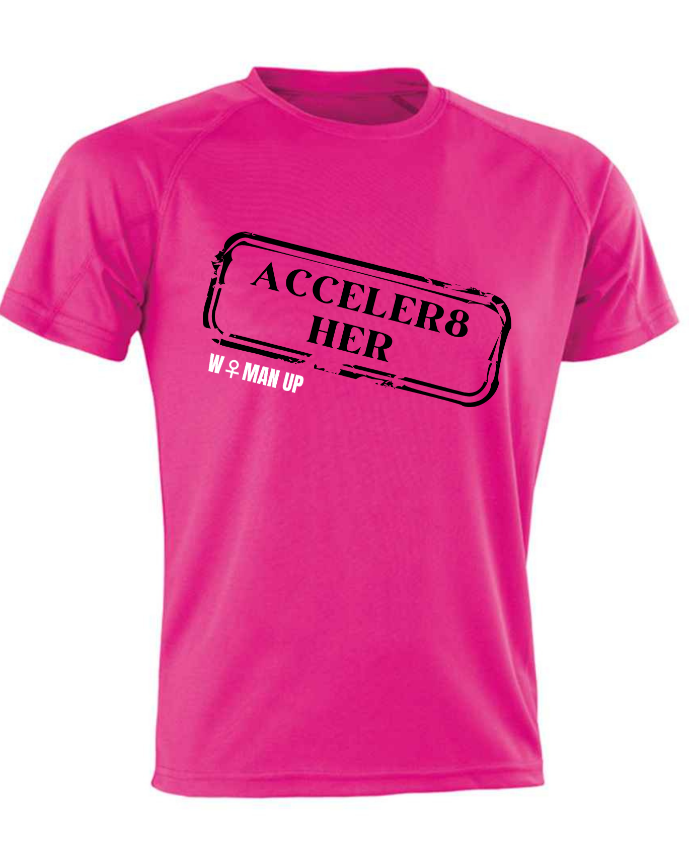 ACCELER8 Fluorescent Pink Performance T-Shirt