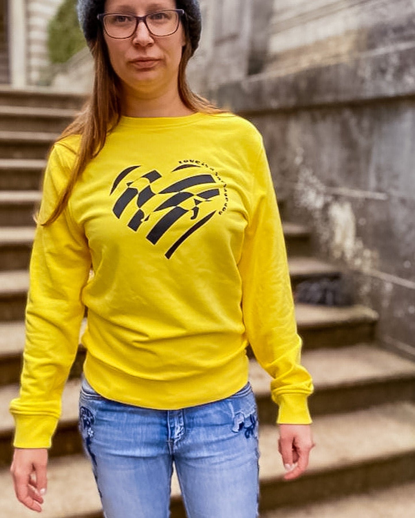 Love is a sausage dog organic round neck UNISEX sweatshirt