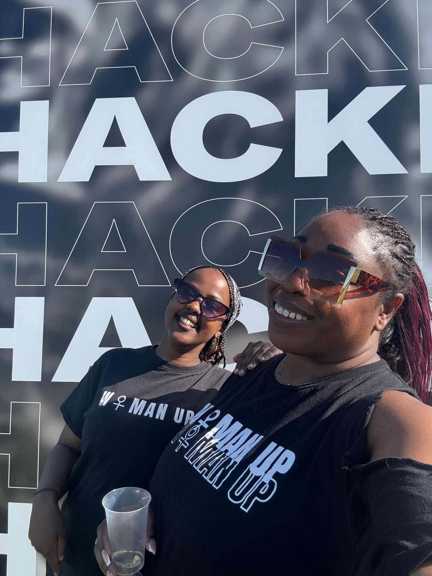 Double Logo Black T-Shirt