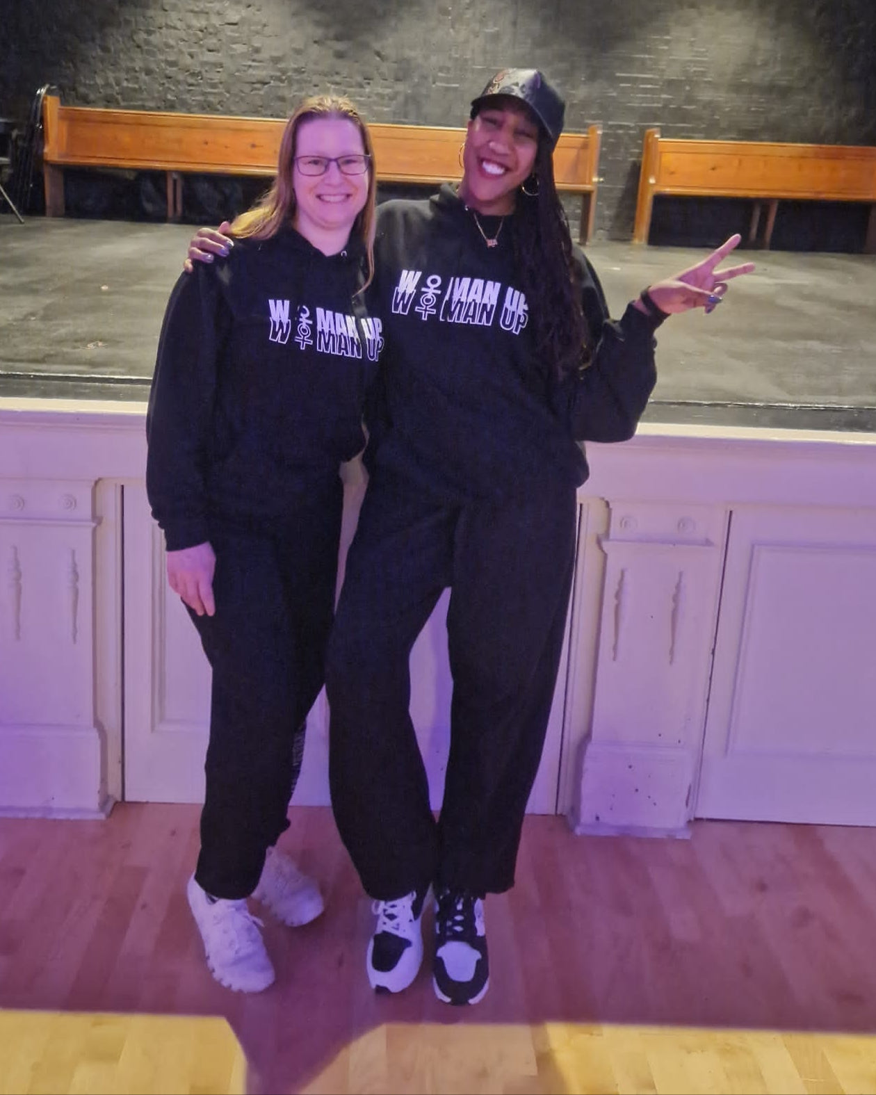 Hoodie and Bottom Set BLACK