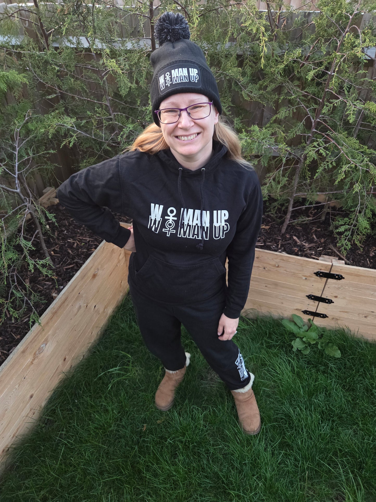 Beanie with Two Tone Pom Pom