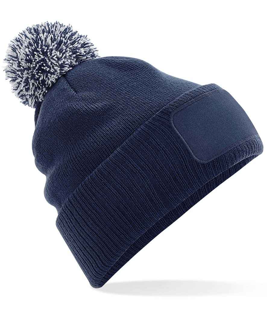 Beanie with Two Tone Pom Pom